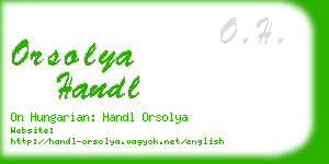 orsolya handl business card